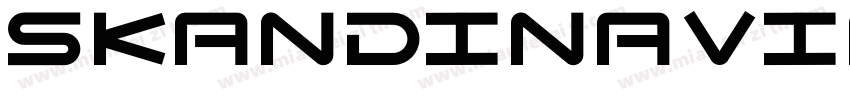 skandinavia Regular字体转换